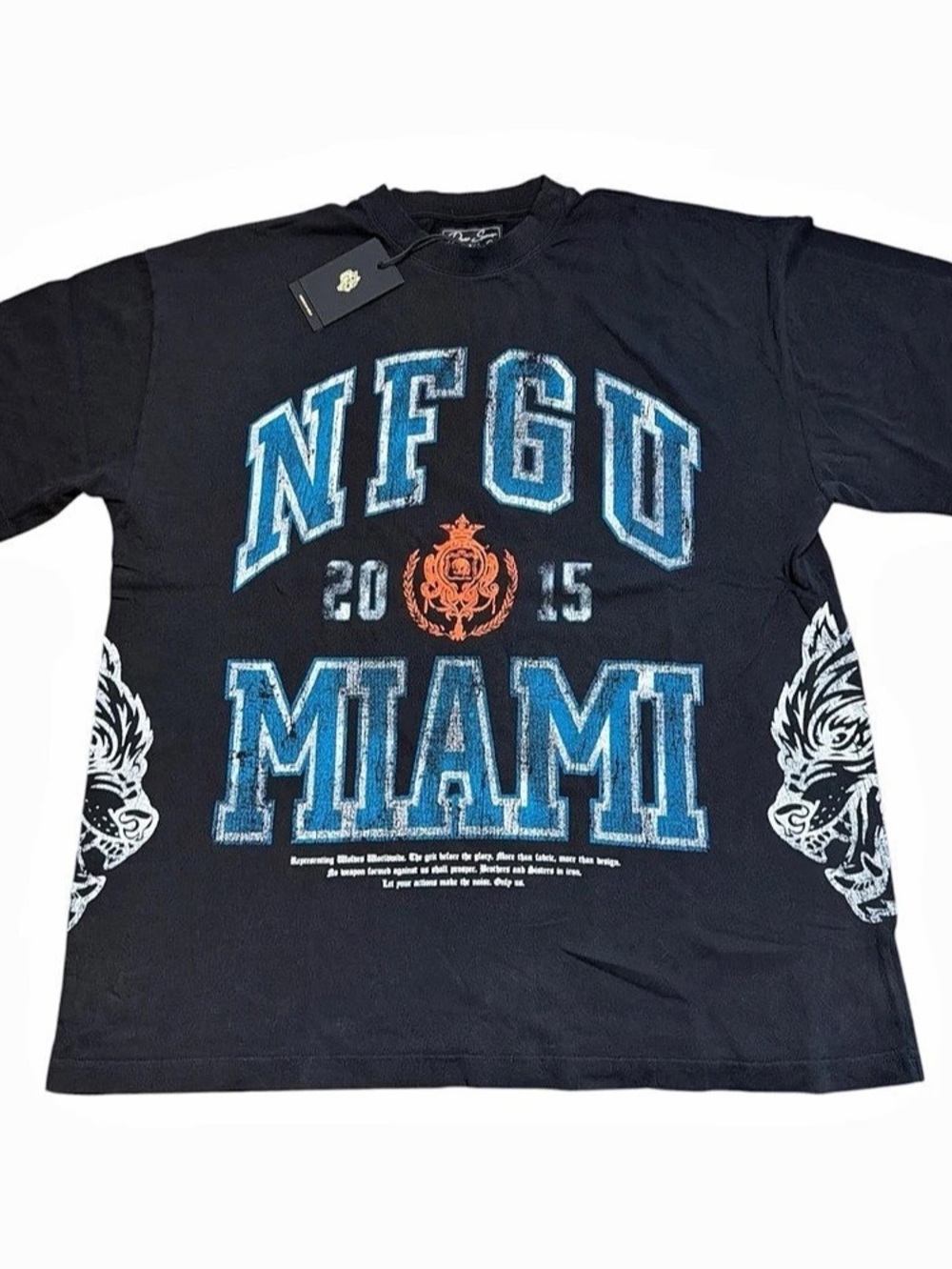 Darc Sport Miami Wolf Limited Edition Premium Vintage Tee L NWT